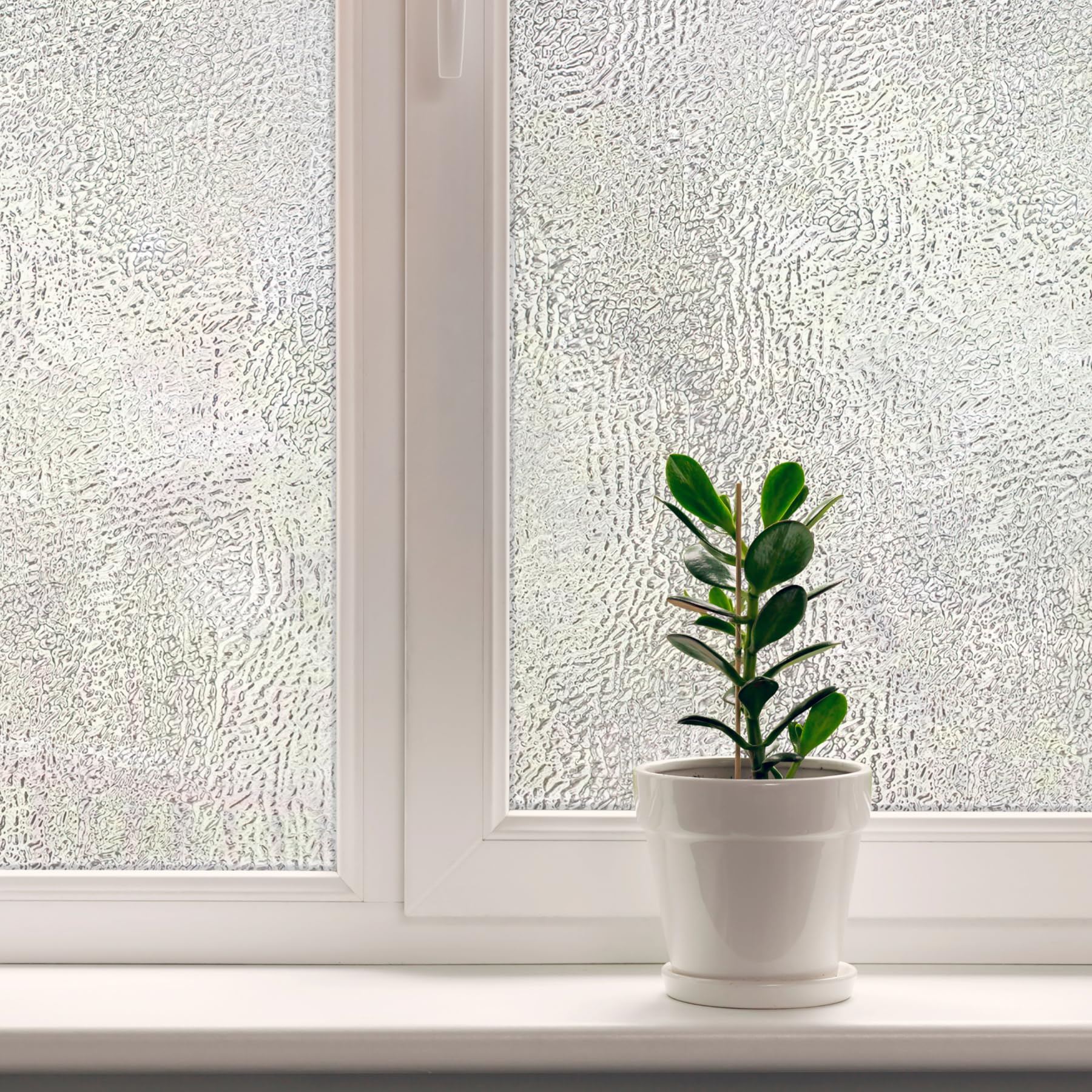 Artscape Texture Twelve 91 x 183 cm Window Film – Provides Decorative Privacy, Non-Adhesive, Textured Glass Pattern, UV Protection, Easy to Apply and Removable