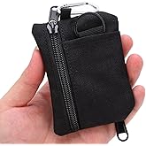 Chazcool Mini Size EDC Utility Pouch Bags, Molle Pouch with Carabiner, EDC Pocket Organizer, Mini Molle Pouch Wallet for Biking Camping