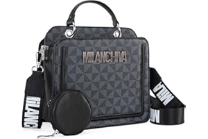 Milan Chiva Quilted Small Tote Bag for Women Top Handle Purse with Coin Purse