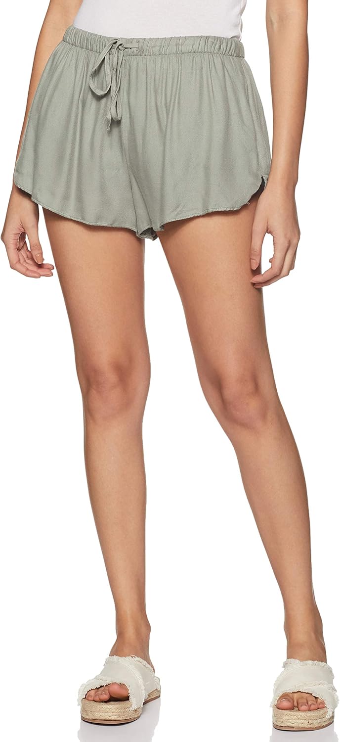 Buy Forever 21 Women's Cotton Shorts (321523_Sage_XSmall) at Amazon.in