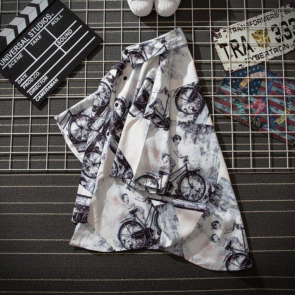 áƒ¦wawer Chemise Col Montant Chemise Imprimee Japonaise Chemise De Plage Homme Manche Courtes Chemisier Boutonne Do T Shirt Casual Homme Hauts Homme Chemise Retro Homme Cool T Shirts Vetements Techniques Mosquitocontrolequipment Com