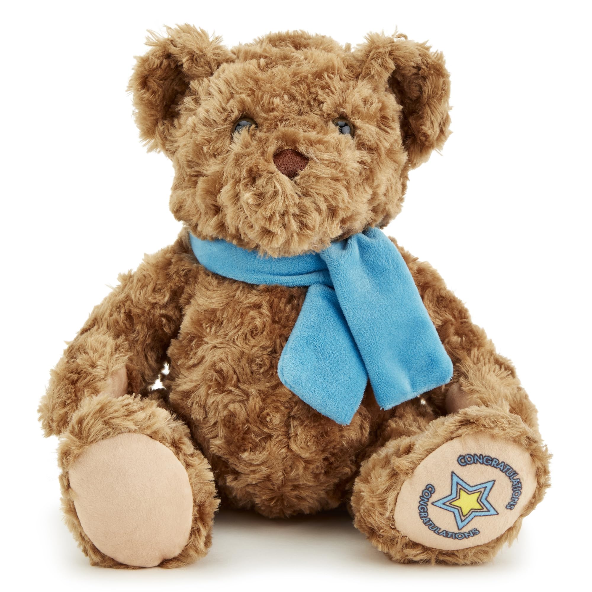 Zappi Co Congratulations Classic Soft Bear (28-30 cm) Congrats Childrens Stuffed Soft Cuddly Safari animals Collection Plush Teddy New Born Child First kid — image 1