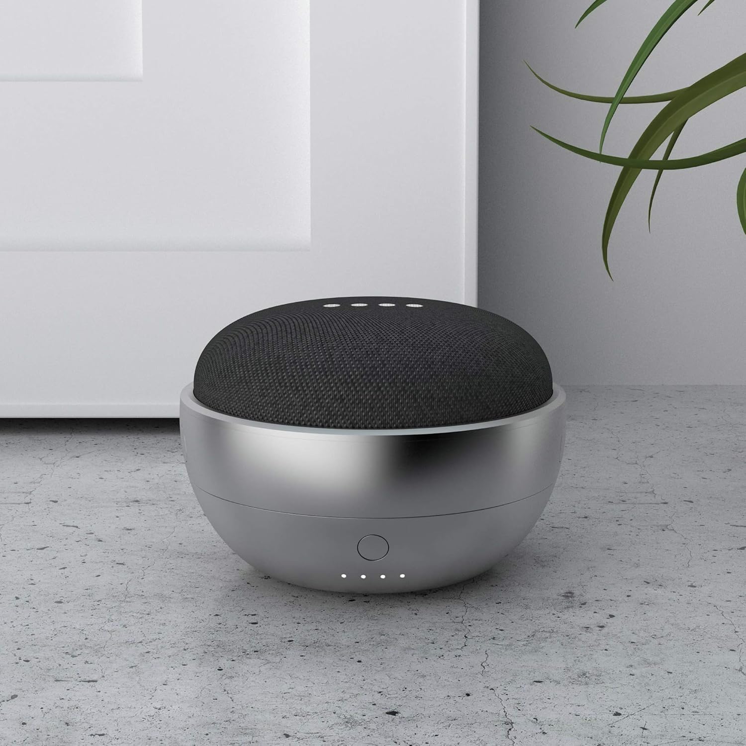 ninety7 jot portable battery base for google home mini