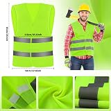 Chyaya 2 Pack Hi Vis Vests Reflective Safety Waistcoats Running Cycling Work view 5