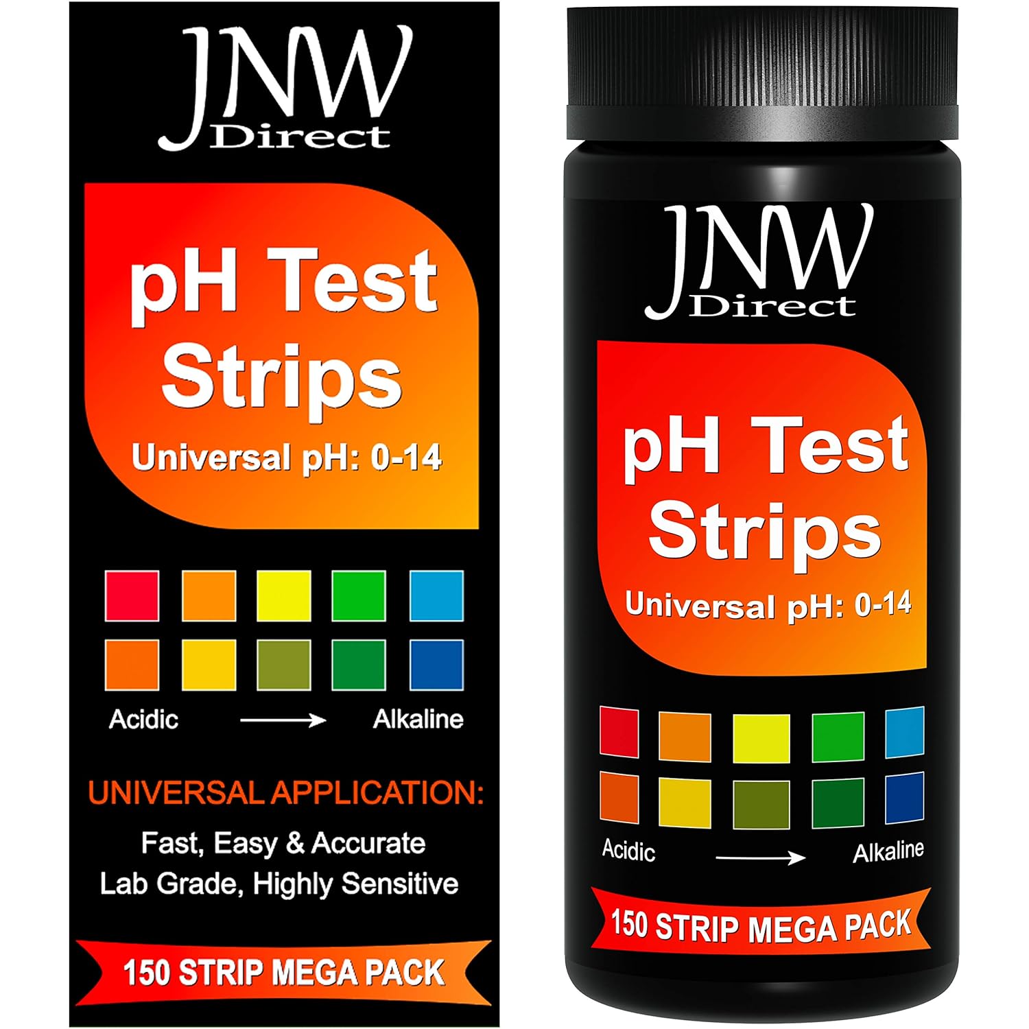 pH Test Strips, 150 Universal Strips pH 014 for Testing Water, Urine