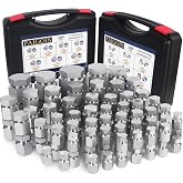 PAIGOIN 200PCS JIC and ORFS Cap and Plug Hydraulic Fittings Kit | Carbon Steel 37&deg; Flare + O-Ring Face Seal Hydraulic Hose Fittings 13 Sizes (Dash 04-16) Combo Set