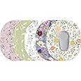 Glucomart Adhesive Patches for Dexcom G6 – Maximum Strength CGM Patches, Pair with Glucomart G6 Stickers, Waterproof & Hypoallergenic (Vintage Floral Variety Pack) (G6)