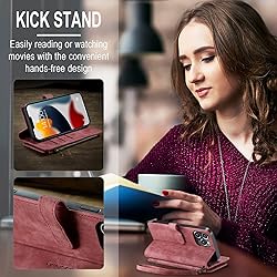 Lxisxcna iPhone 13 Pro Max 5G Wallet Case with Card