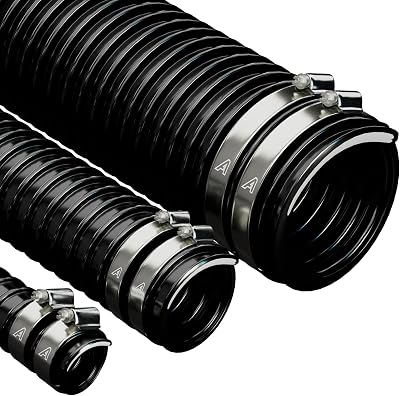 AP Automotive 19mm x 2m Black Corrugated PVC Flexible Pond Hose