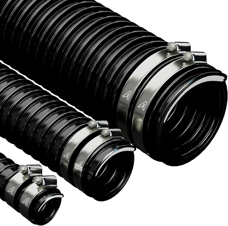 AP Automotive 19mm x 2m Black Corrugated PVC Flexible Pond Hose