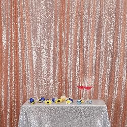 SquarePie Sequin Backdrop 8FT x 8FT Rose Gold