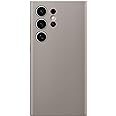SAMSUNG Galaxy S24 Ultra Vegan Leather Phone Case, Protective Cover with Soft Touch, Elegant Design, Scratch Protection, US Version, GP-FPS928HCAAW, Taupe