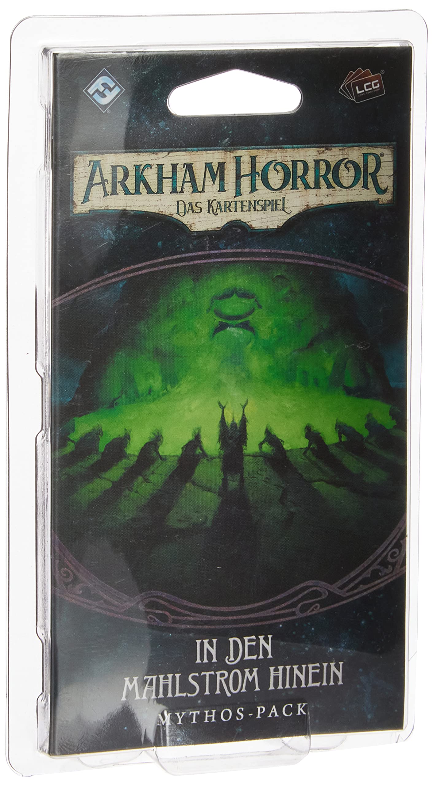Fantasy Flight Games, Arkham Horror: LCG - Into the Maelstrom Expansion, Expert Game, Card Game, 1-4 Players, Ages 14+, 45+ Minutes, German
