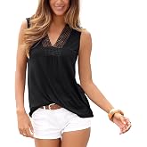 LASCANA Women's Crochet Insert Tank Top