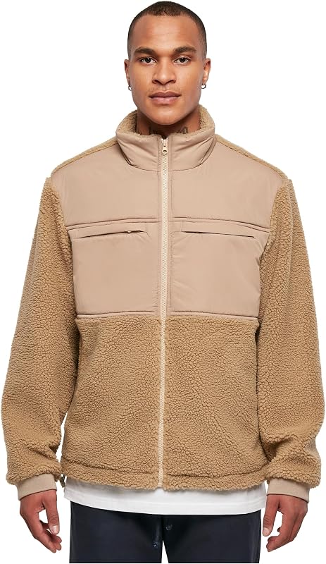 Herren Patched Sherpa Jacket unionbeige, M