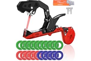 SWANSOFT Plant Tying Machine, Lightweight Plant Vine Tying Tape Machine Tool, Tape Gun for Tomatoes, Grapes and Vegetable Garden, Come with 10000pcs Staples 20 Rolls (Red)