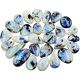 Aemmbriluxe™ Natural Gemstone Cabochon 100 Cts (3 to 5 Pcs) Loose Gemstone Flat Back Mix A+ Quality For Crafts & DIY, Jewelry Making, Healing Chakra, Birthstone, Wire Wrapping Crystals