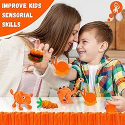 Orange Pipe Cleaners,Art Supplies,200pcs Chenille