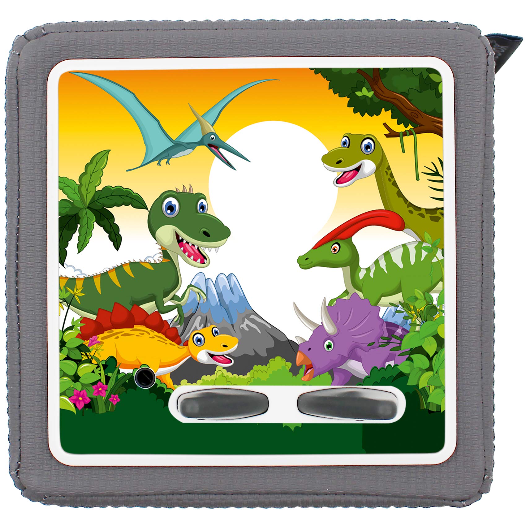 yabaduu Protective Film Cover for Toniebox Perfect Fit Self-Adhesive Child-Friendly Film Accessories for Children Toys (Y031-34 Dinos, Without Name of Choice)