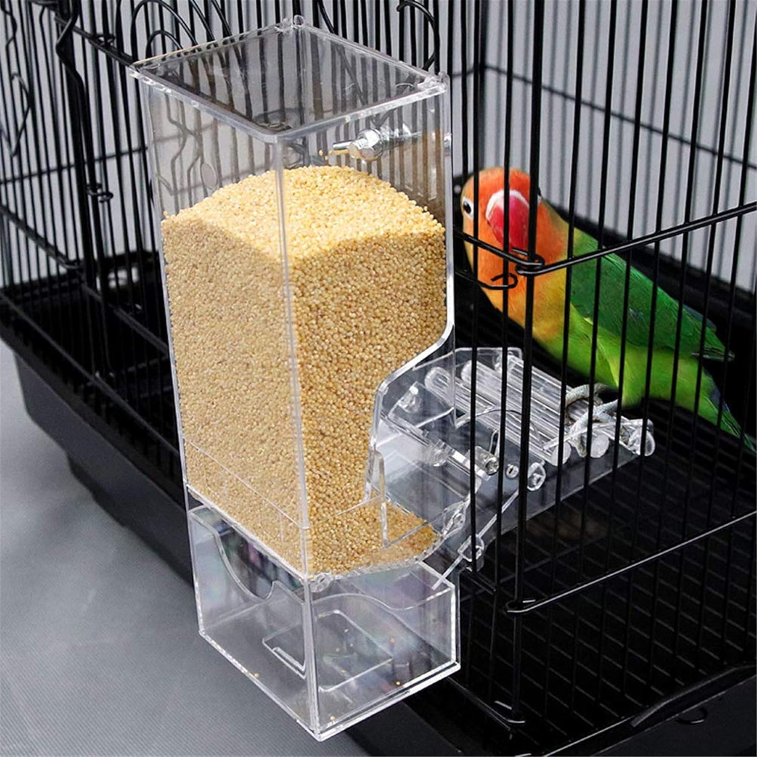 automatic bird feeder for cage