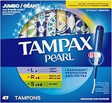 Tampax Pearl Plastic Tampons Multipack Light Regular Super 50 Count Unscented view 9