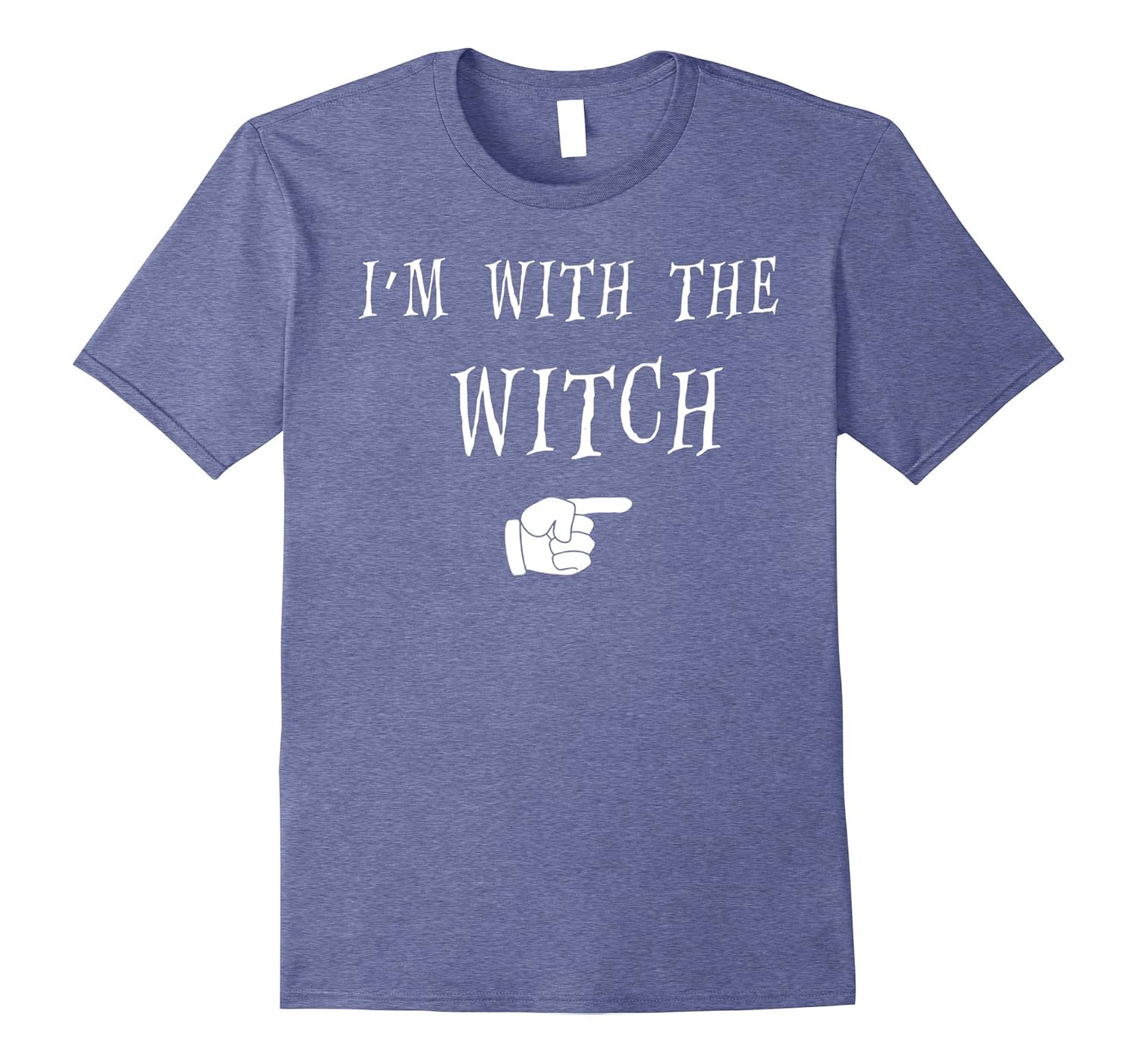 Men's Halloween Couples Costume T Shirt I'm With The Witch-ANZ