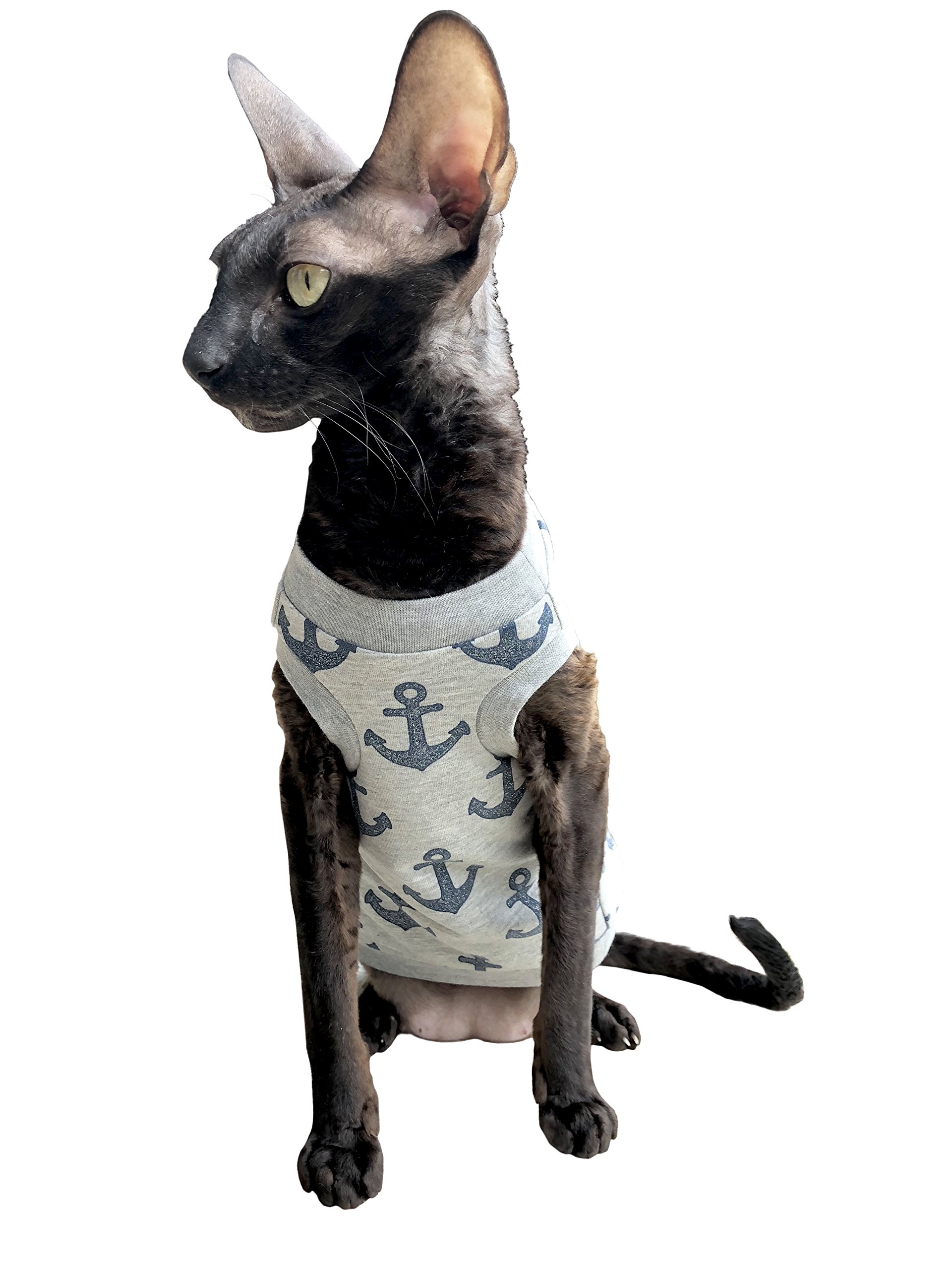 Kotomoda Cat's T-shirt Shiny anchors (XL)