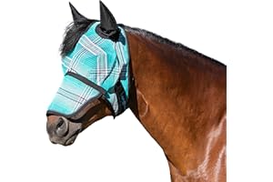 Kensington Signature Fly Mask w/Removable Nose, Soft Mesh Ears & Forelock Opening Size: L-Average Color: 2021 - Atlantis