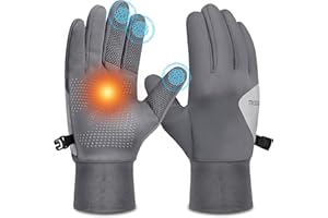 Trodalo Winter Gloves for Men Women Lightweight Reflective Sports Gloves Touchscreen Anti-Slip Warm Glove for Running, Cycling