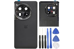 ubrokeifixit for OnePlus 12 CPH2573 Rear Back Glass Door Cover Replacement for OnePlus 12 PJD110 CPH2573 CPH2581 CPH2583 6.82" (12-Silky Black)