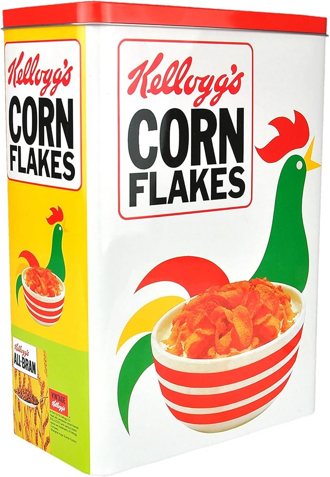 Original Kellogg 's Bote Cornelius con tapa, 180 x 100 x 245 mm, 4