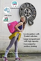 BAUXZOR Skate Bags with Lovely Heart and Star