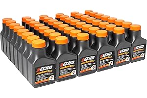 ECHO PRODUCTS Echo 6450001G Echo Power Blend Gold Oil Mix 50:1 for 2-stroke/2cycle Outdoor Power Equipment, High-Performance Semi-Synthetic, Low Smoke Emission 2.6 fl oz (48 Pack)