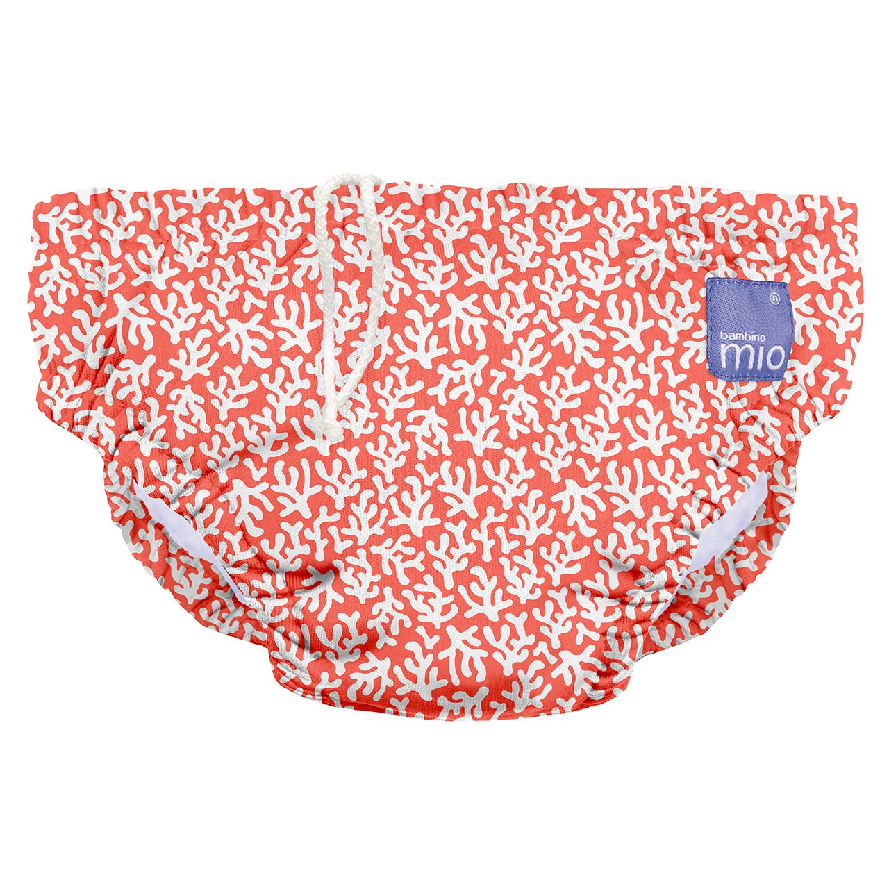 Bambino Mio, Reusable Swim Diaper, Small (0-6 Months), Coral Reef