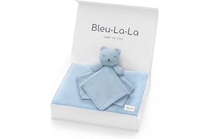 Bleu La La Baby Gift Set - Organic Cotton Newborn Blanket Essentials, Thoughtful Baby Shower & New Baby Gift for Boys & Girls