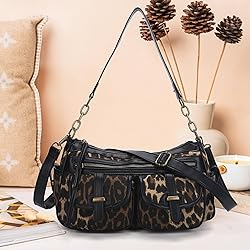 Angel Kiss Hobo Leopard Purses for Women Crossbody