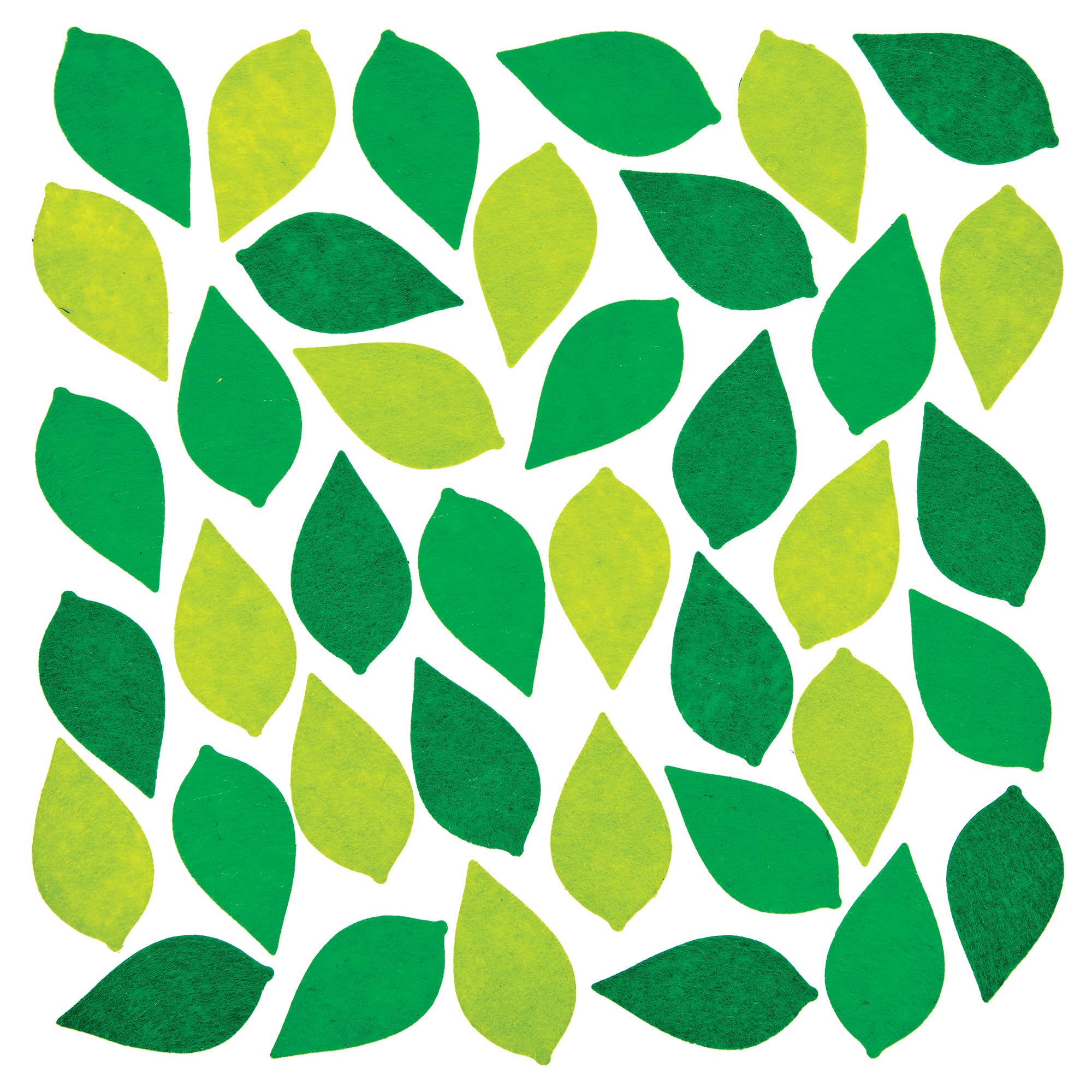 Baker Ross FX962 Felt Leaf Stickers - Pack of 150, Felt Stickers for Kids Crafts