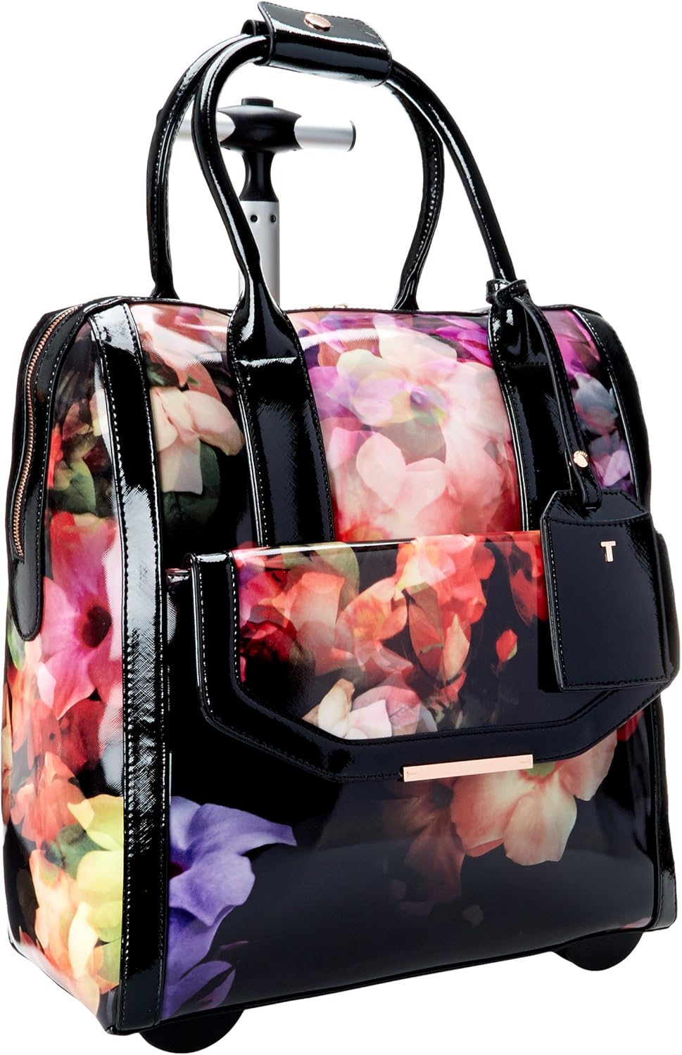 Ted Baker Connie Cascading Floral Travel Bag, Black, One