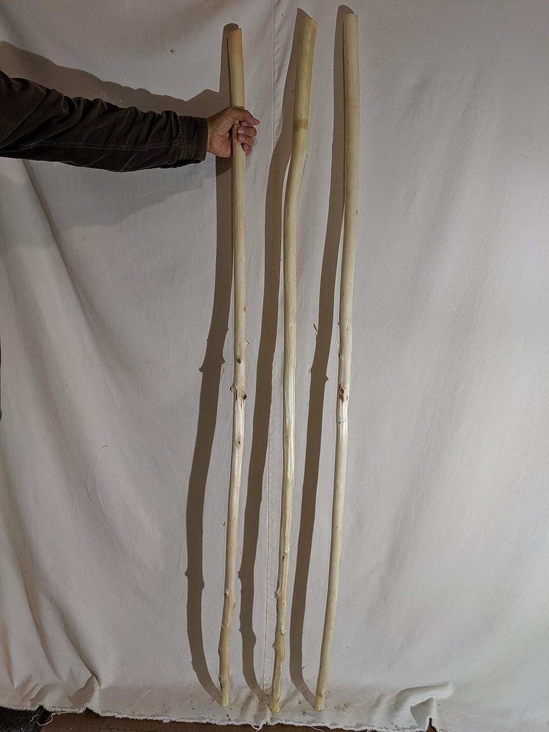 Three 66 Aspen Hiking Stick/Carving Blanks 853 Walking Sticks Camping