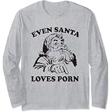Amazon.com: Even Santa Loves Porn Funny Adult Funny Christmas Gift ...