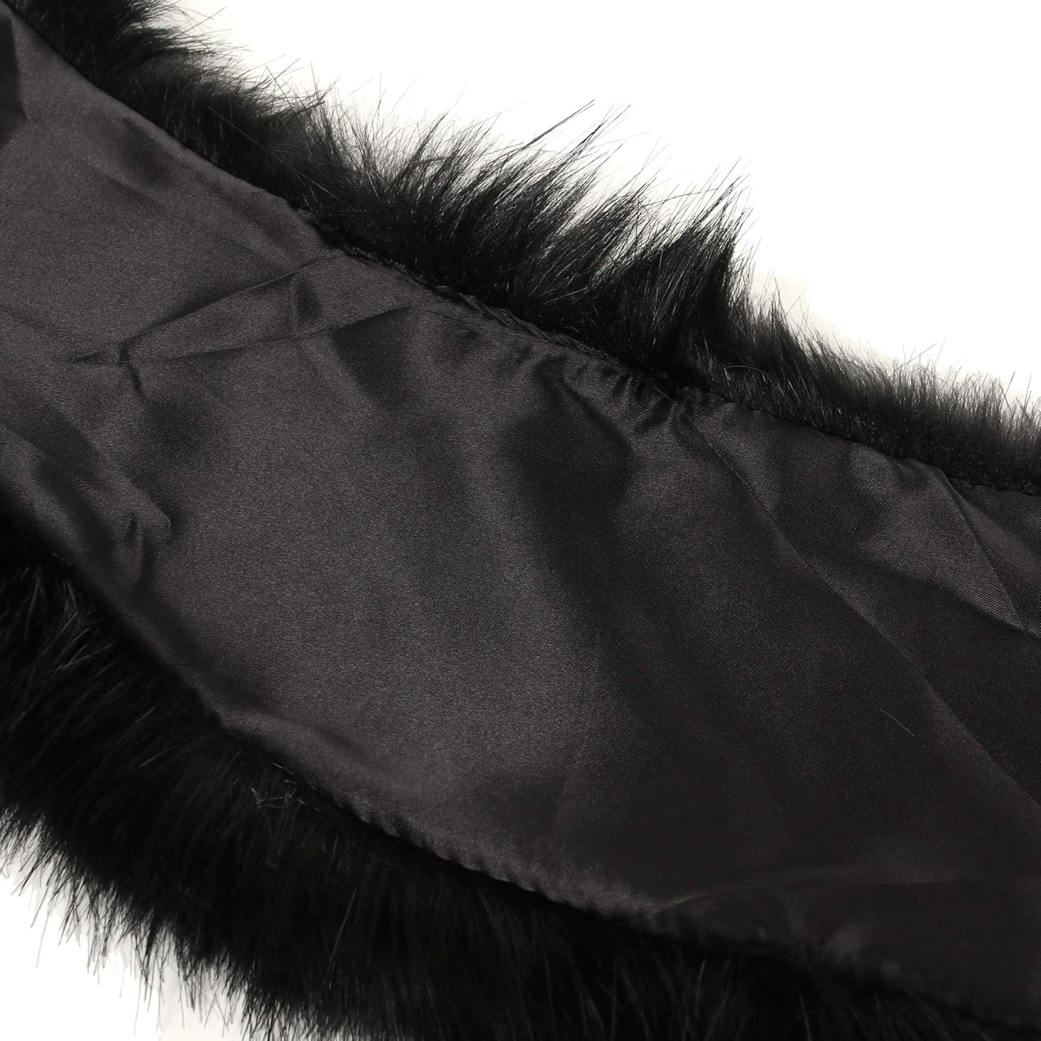 La Carrie Women's Faux Fur Collar Scarf Wrap Cold Winter Warmer: Clothing
