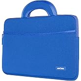 amCase for Chromebook Case-11.6 to 12 inch Neoprene Travel Sleeve with Handle-Blue