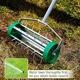 Colwelt Lawn Aerator Rolling Heavy Duty Manual 124cm Handle Spike Aerator view 3