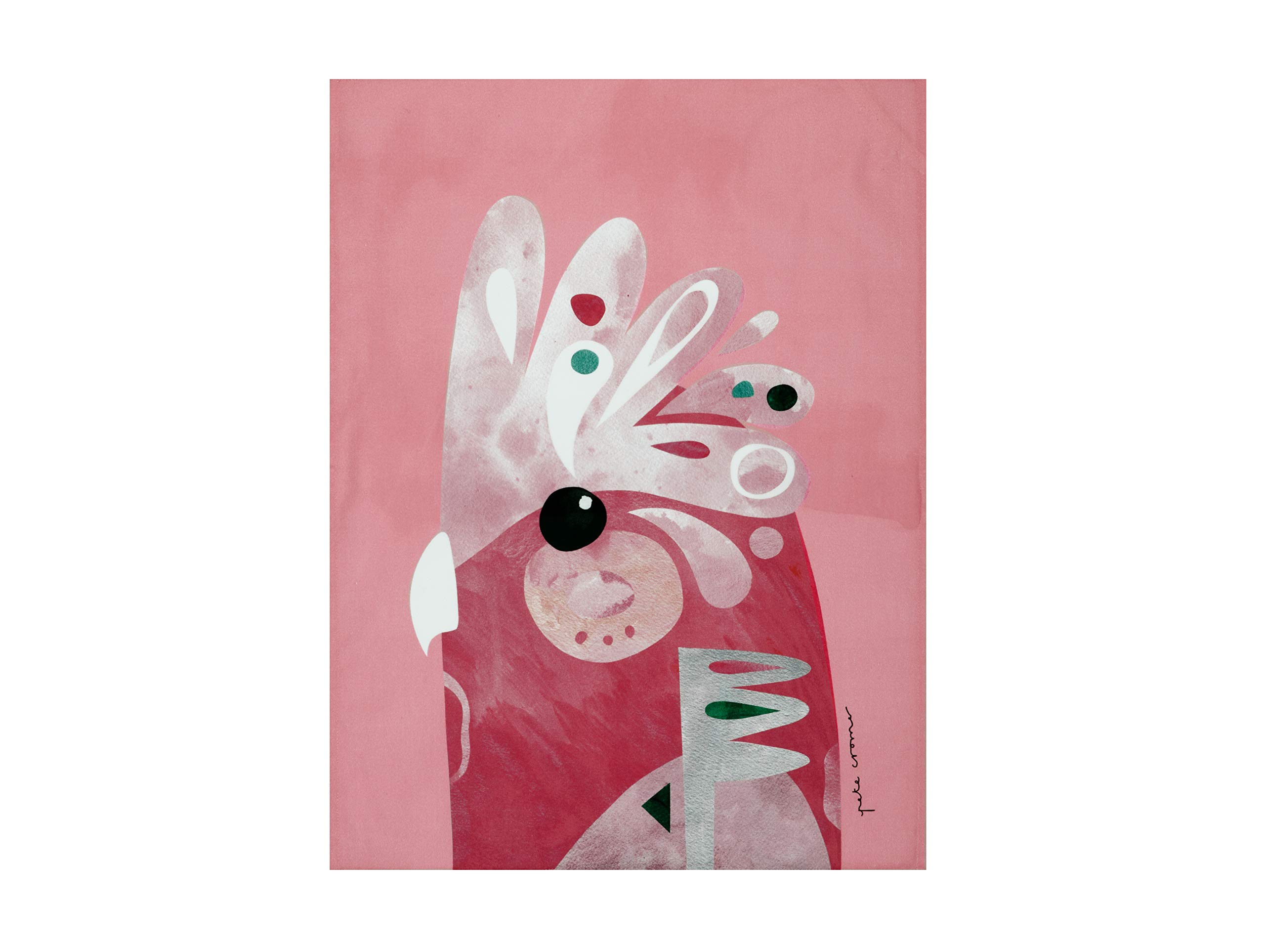 Maxwell & Williams Pete Cromer Bird Tea Towel, Galah Print, 1% Cotton, 7 x 5 cm