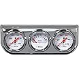 Bosch SP0F000046 Style Line 2" Triple Gauge Kit (White Dial Face, Chrome Bezel)