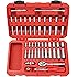 TEKTON 1/4-Inch Drive Socket Set, Inch/Metric, 6-Point, 5/32-Inch - 9/16-Inch, 5 mm - 14 mm, 51-Piece | 13001