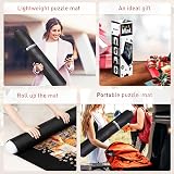 Becko US 2000-Piece Jigsaw Puzzle Mat Roll Up with Pump & Storage Bag view 3