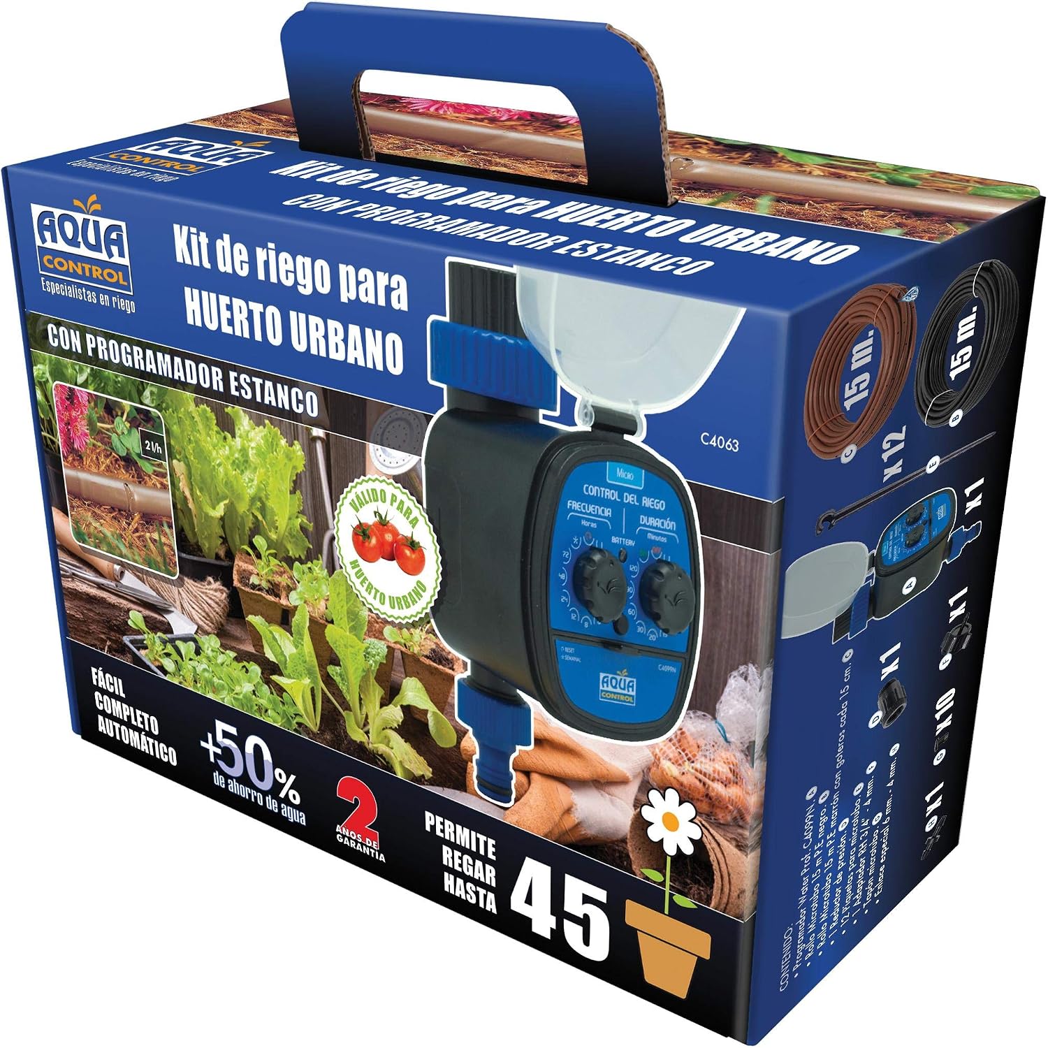 Kit riego mesas de cultivo Aqua Control: Amazon.es: Jardín