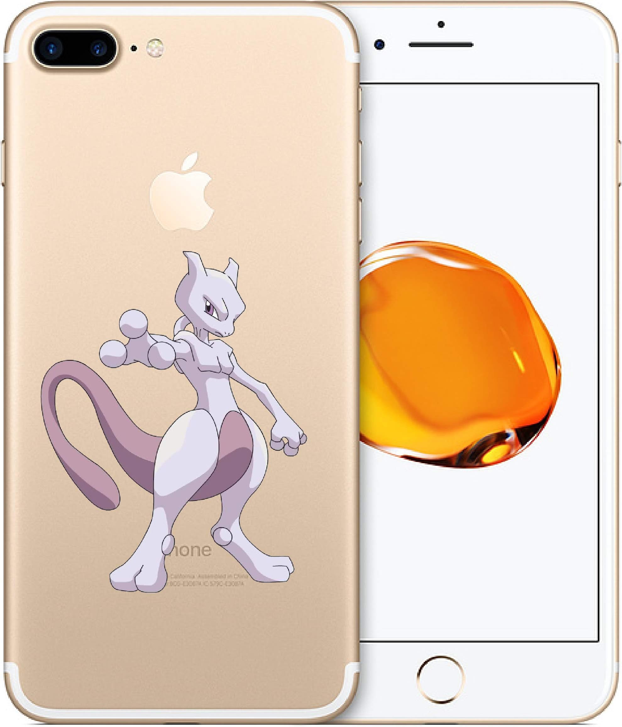 CaseByDesign Pokemon mobile phone case for iPhone 6 7 8 X or Samsung Galaxy J5 2017 S8 S9 (iPhone 6/6S, Mewtwo)