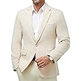 WULFUL Mens Casual Sport Coat Blazer Lightweight One Button Suit Jackets